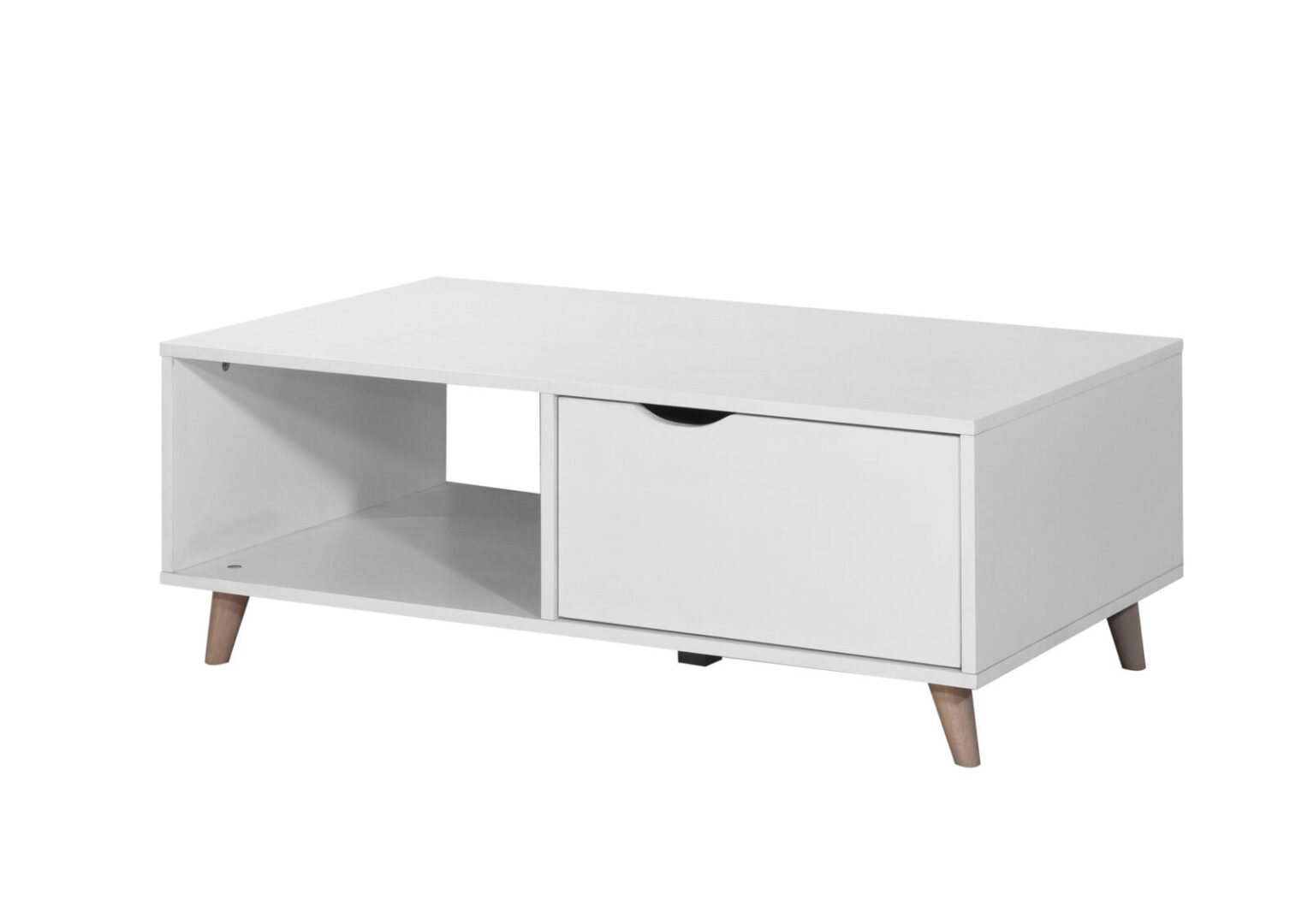 Dunort Coffee Table With 2 Drawers White