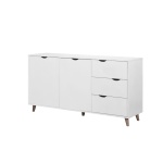 Dunort Sideboard With 2 Doors & 3 Drawers White