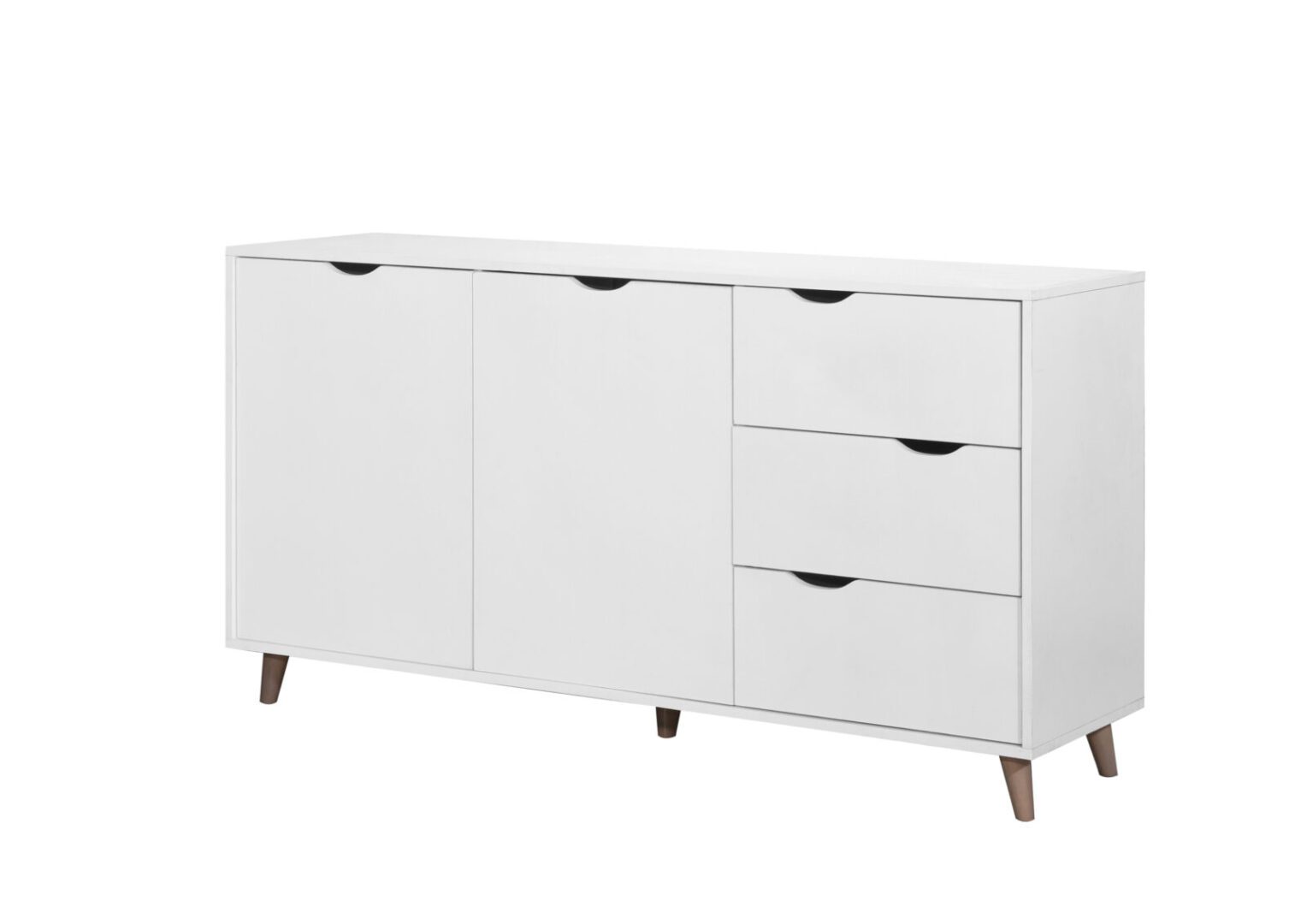 Dunort Sideboard With 2 Doors & 3 Drawers White
