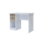 Dunort Desk With 2 Drawers White & Sonoma Oak