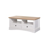 Zarten Coffee Table With 2 Drawers White