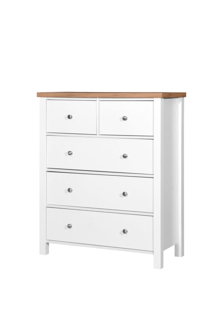 Cannory 2+3 Drawer Chest White