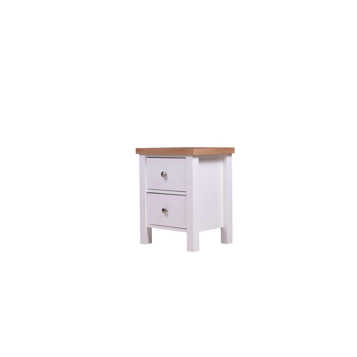 Cannory Nightstand With 2 Drawers White