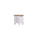 Cannory Nightstand With 2 Drawers White