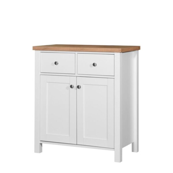 Cannory Compact Sideboard 2 Doors & 2 Drawers White