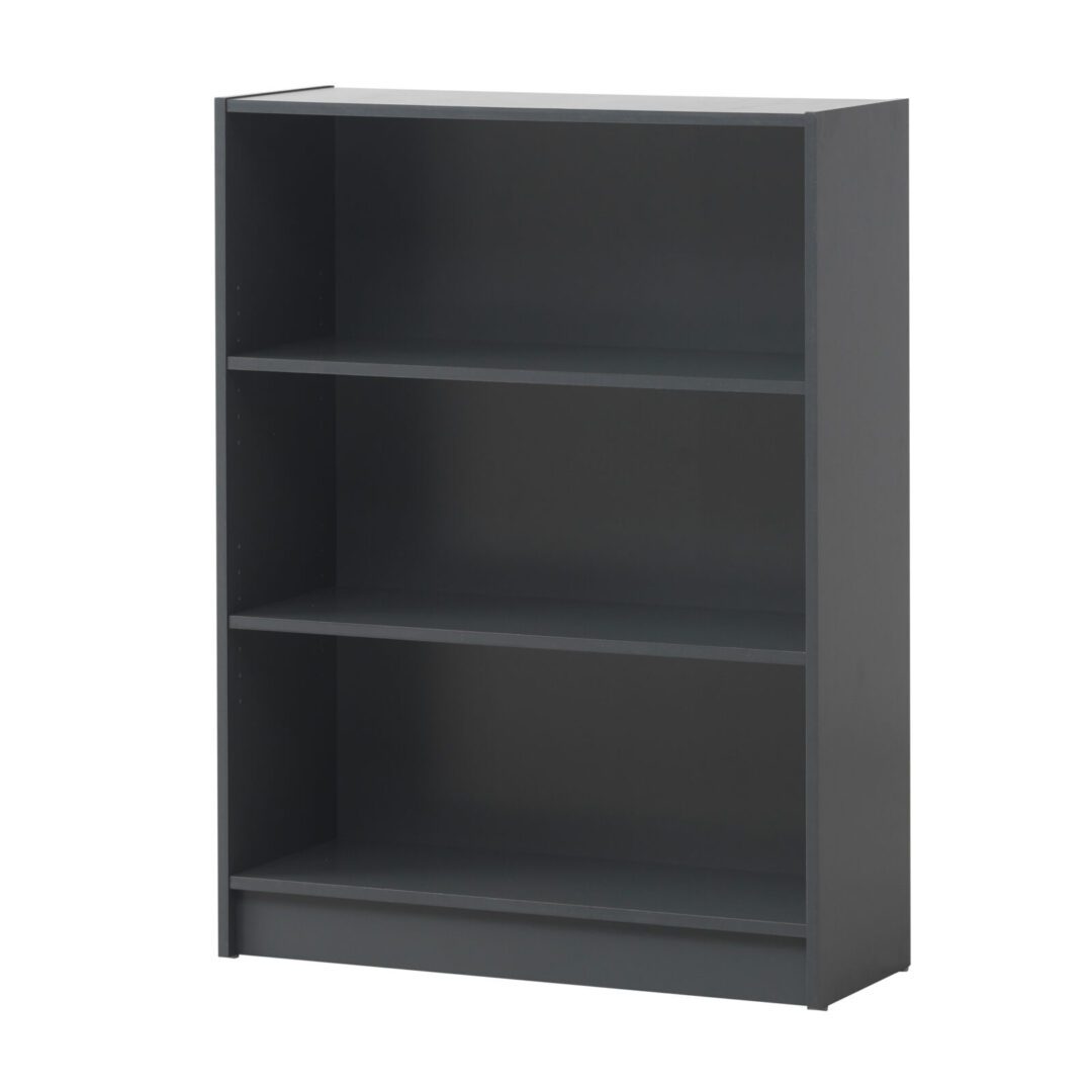 Enantial Low Wide Bookcase Dark Grey