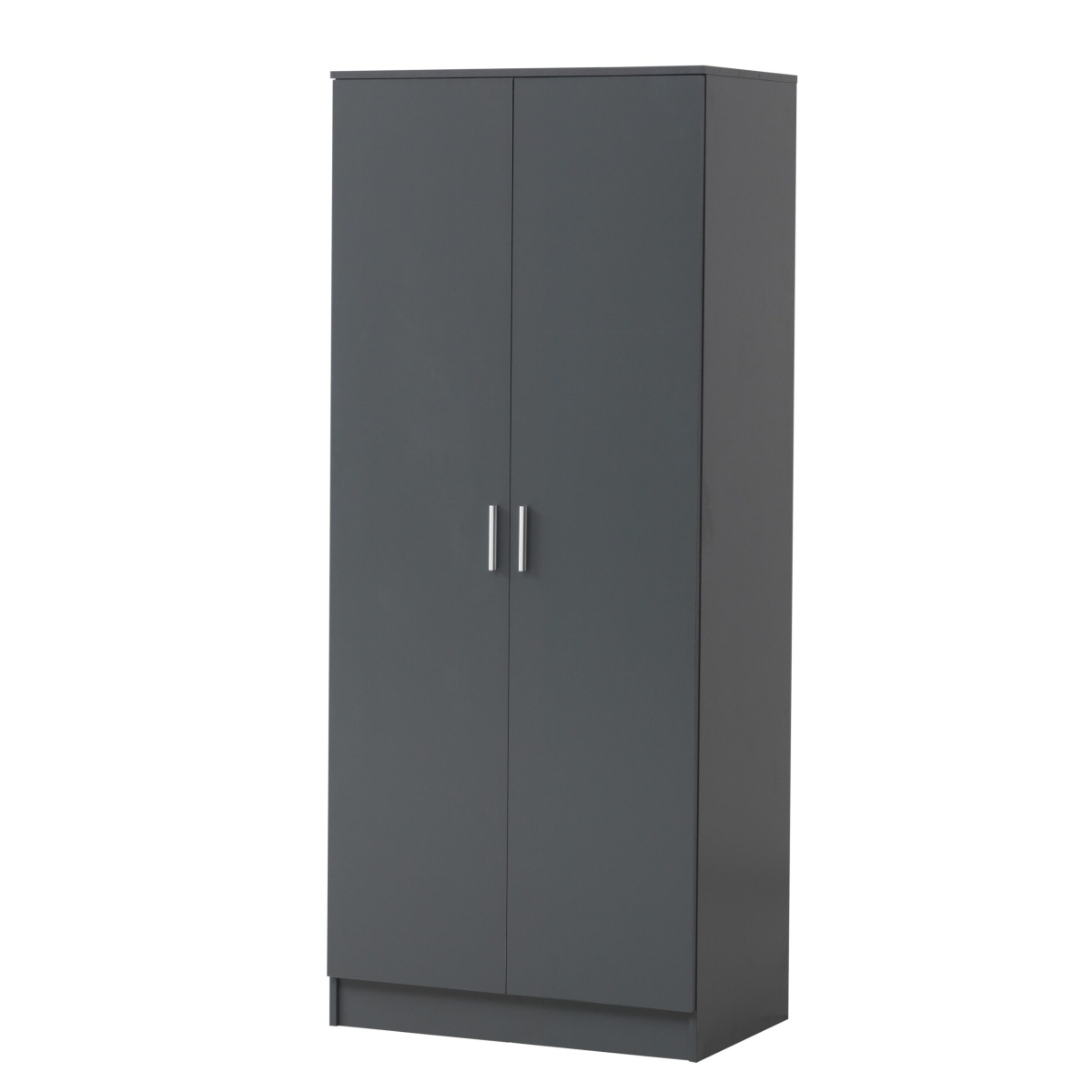 Renio  2 Door Wardrobe Dark Grey