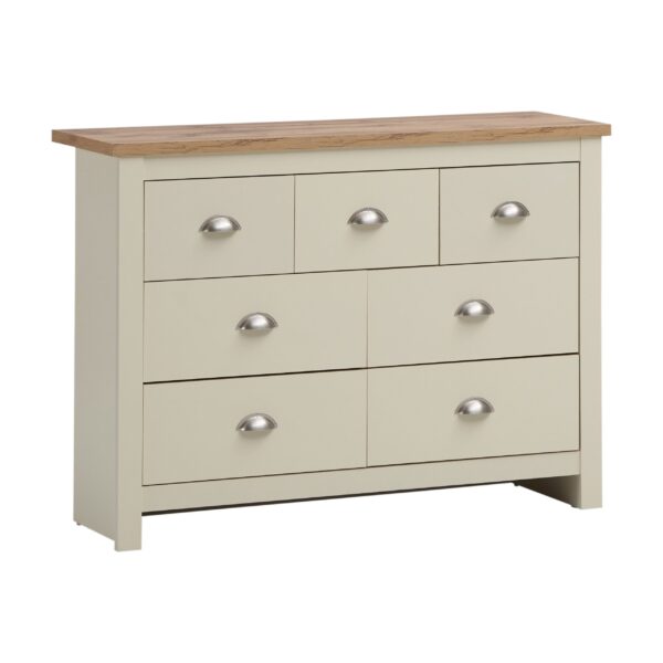 Cisnon Cream Chest Of 7 Drawers Cream