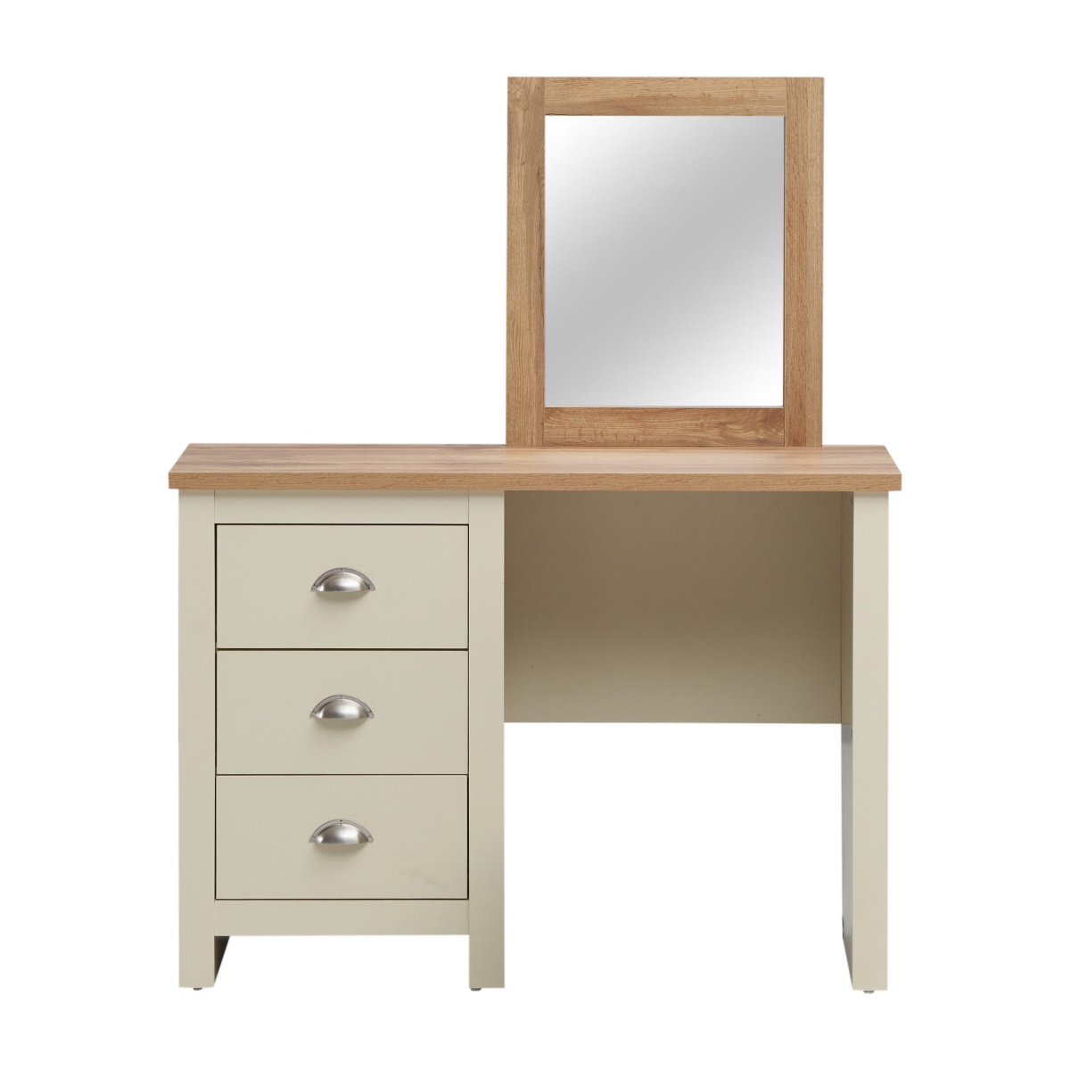 Cisnon Cream Dressing Table 3 Drawer Cream