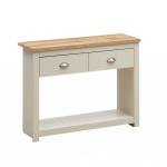 Cisnon Cream 2 Drawer Console Table Cream