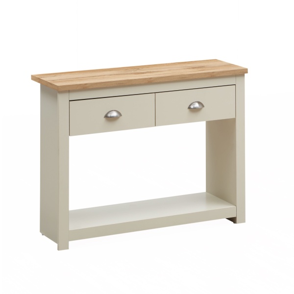 Cisnon Cream 2 Drawer Console Table Cream