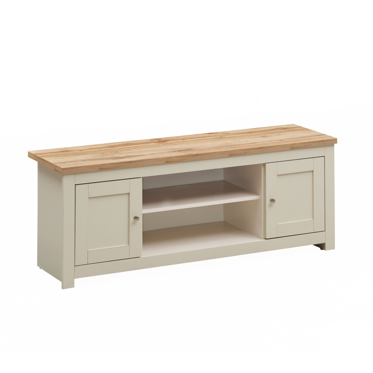 Cisnon Cream TV Unit 2 Doors 1 Shelf Cream