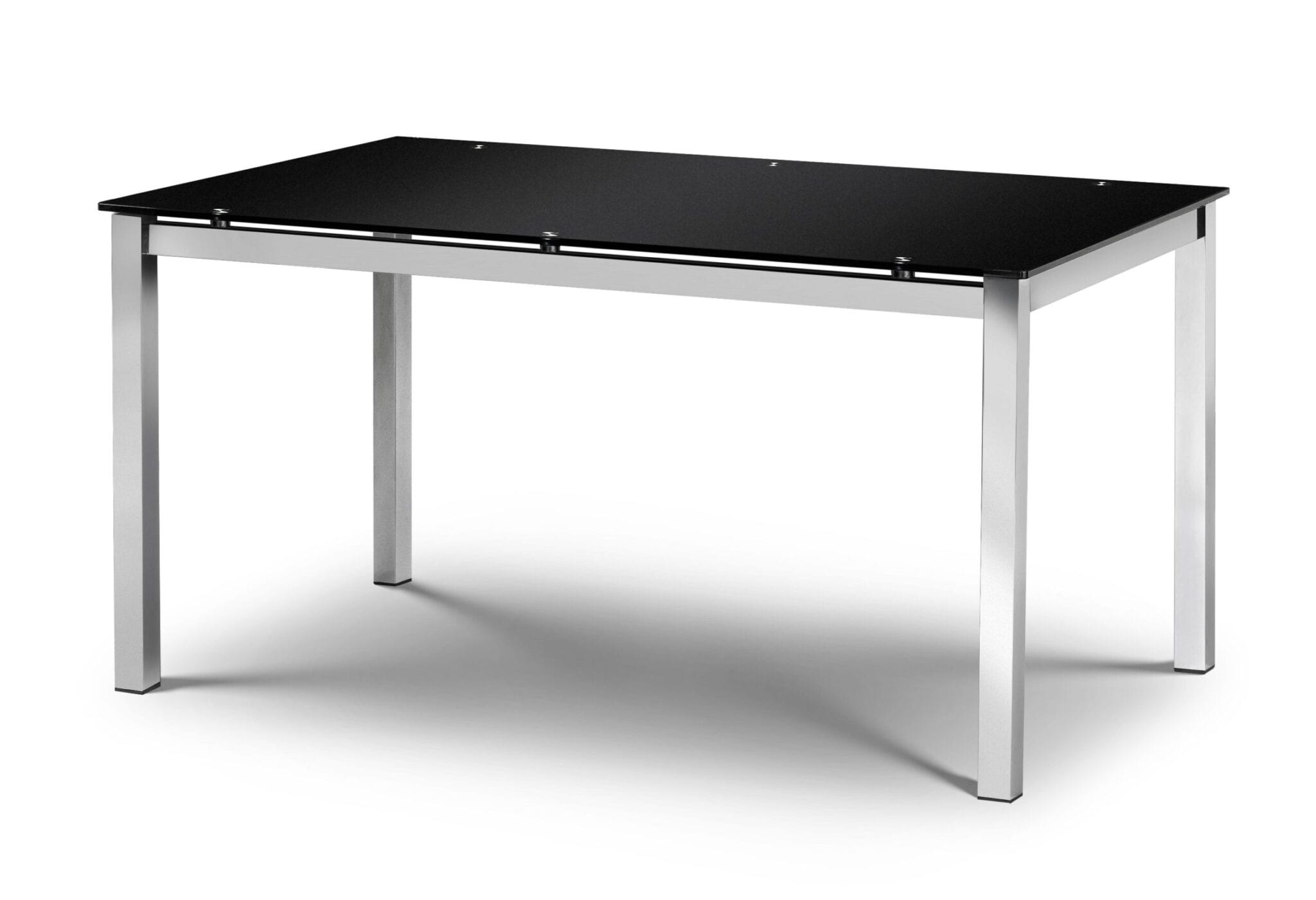 Venti Glass Table Chrome/Black
