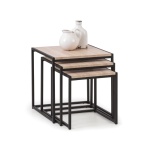 Pulman Nest Of 3 Tables - Oak
