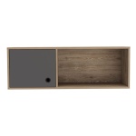 Newib Wall Storage Unit In Bleached Oak