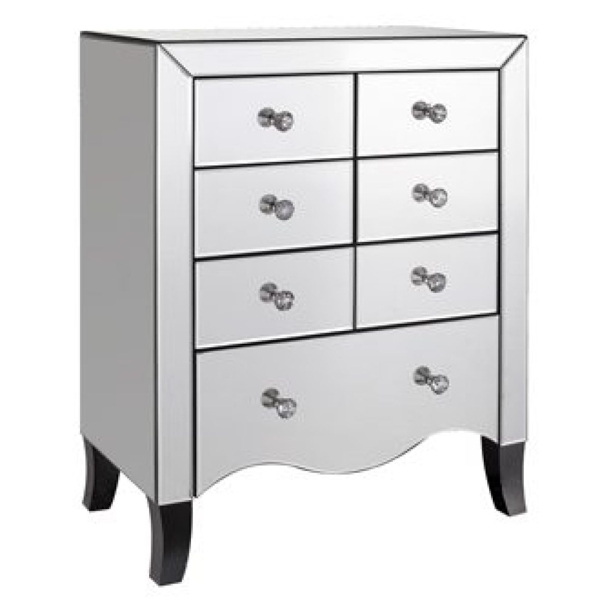 Catnina 7 Drawer Mirrored Chest