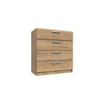 Wister Four Drawer Chest - Rustic Oak