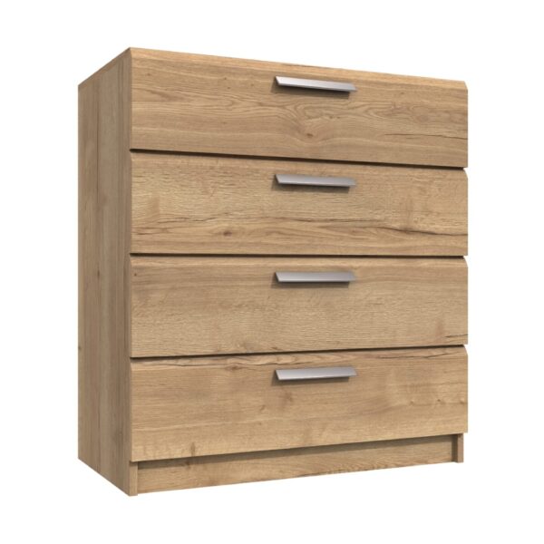 Wister Four Drawer Chest - Rustic Oak