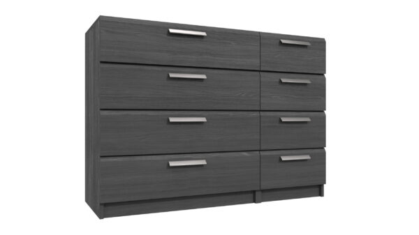 Wister Four Drawer Double Chest - Graphite