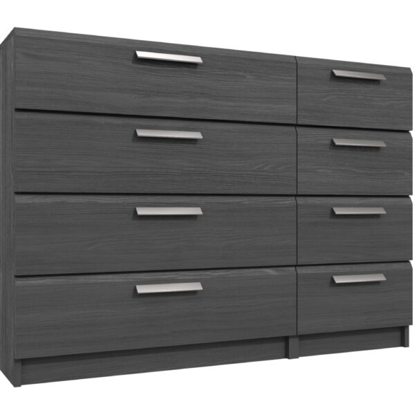 Wister Four Drawer Double Chest - Graphite