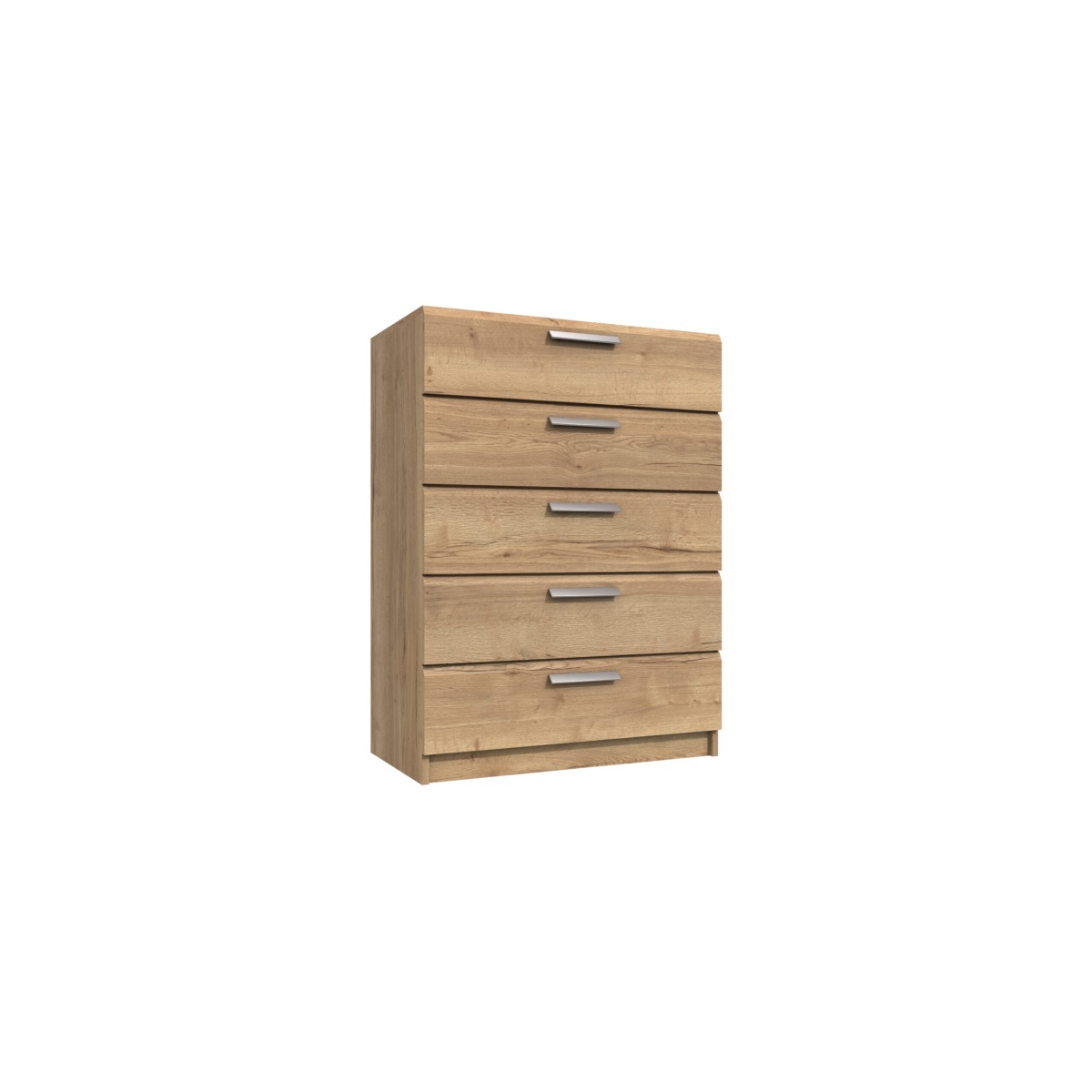 Wister Five Drawer Chest - Rustic Oak