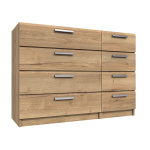 Wister Four Drawer Double Chest - Rustic Oak