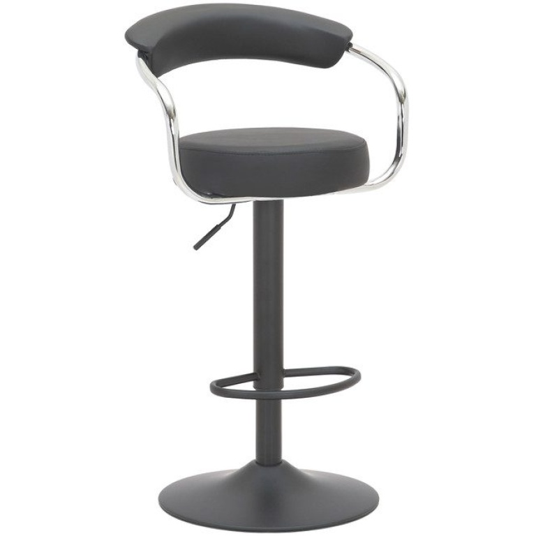 Clarion Matte Black Stool