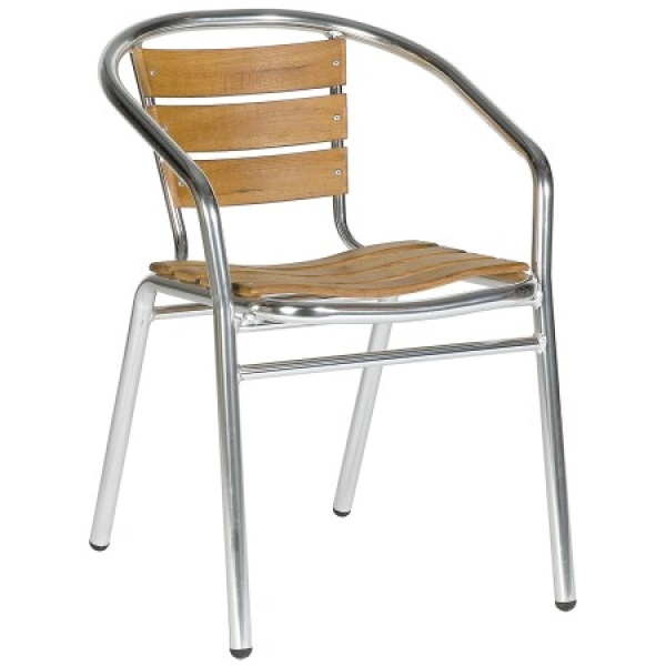 Acfa Aluminium Teak Chair - Outdoor