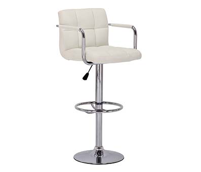 Prime Cream Height Adjustable Bar Chair, Tesco Bar Stools Black