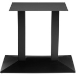 Aksam Large Double Pedestal Table Base Black Cast Iron