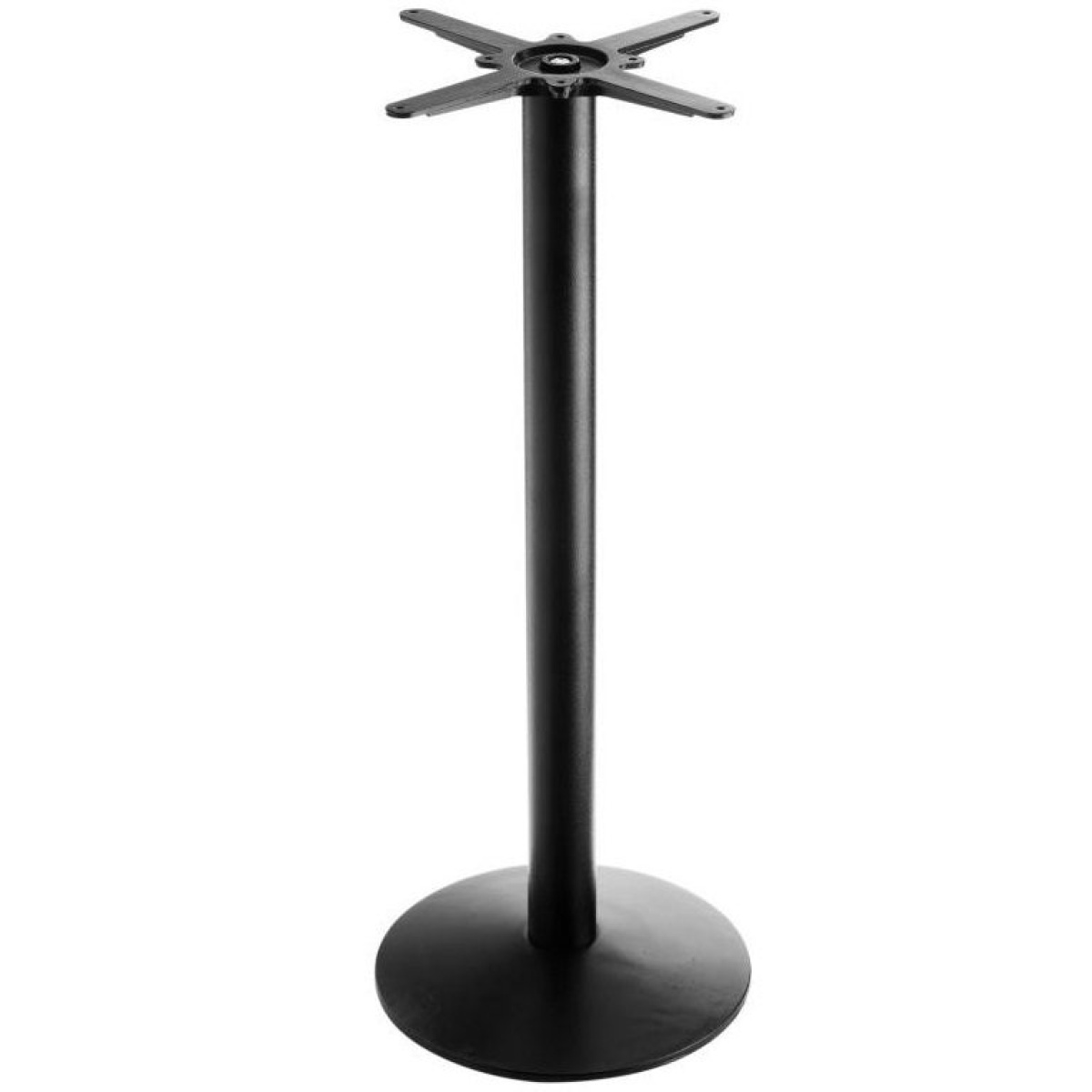 Arko Small Round Poseur Table Base Black Cast Iron