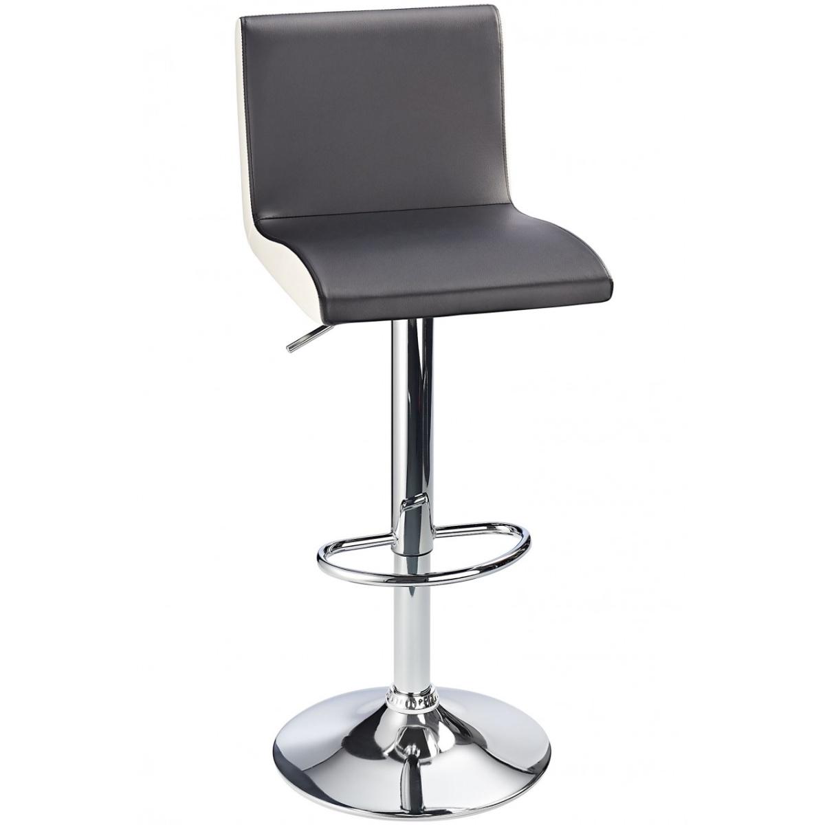 Georgia Bar Stool Contrasting Side Panels- Black