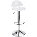 Celeston Clear Breakfast Bar Stool Perspex Height Adjustable