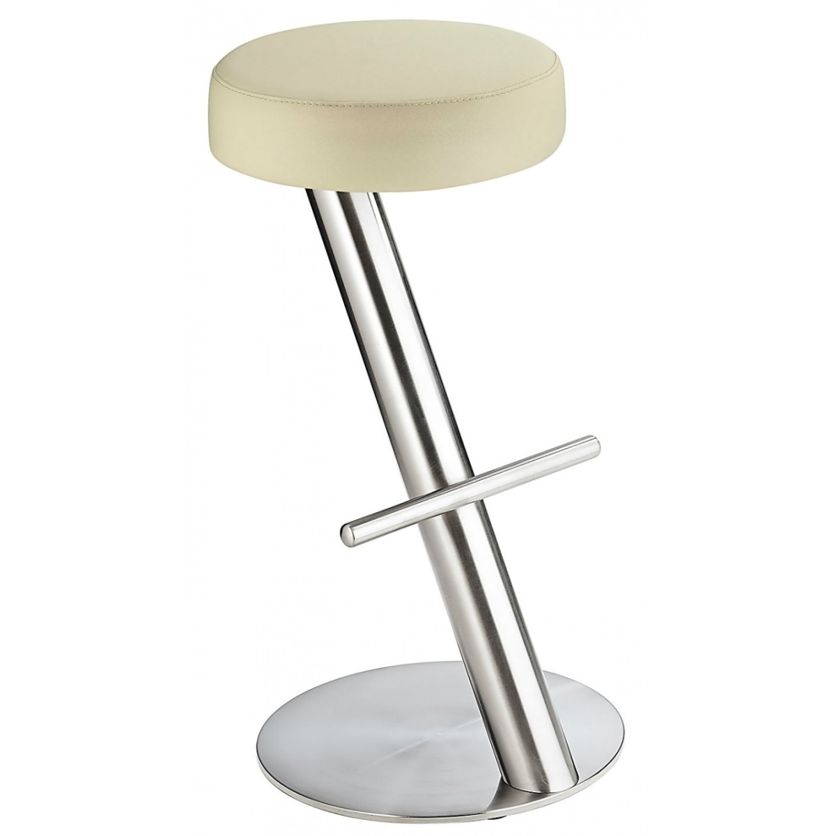 Girona Fixed Height Steel Bar Stool Cream No