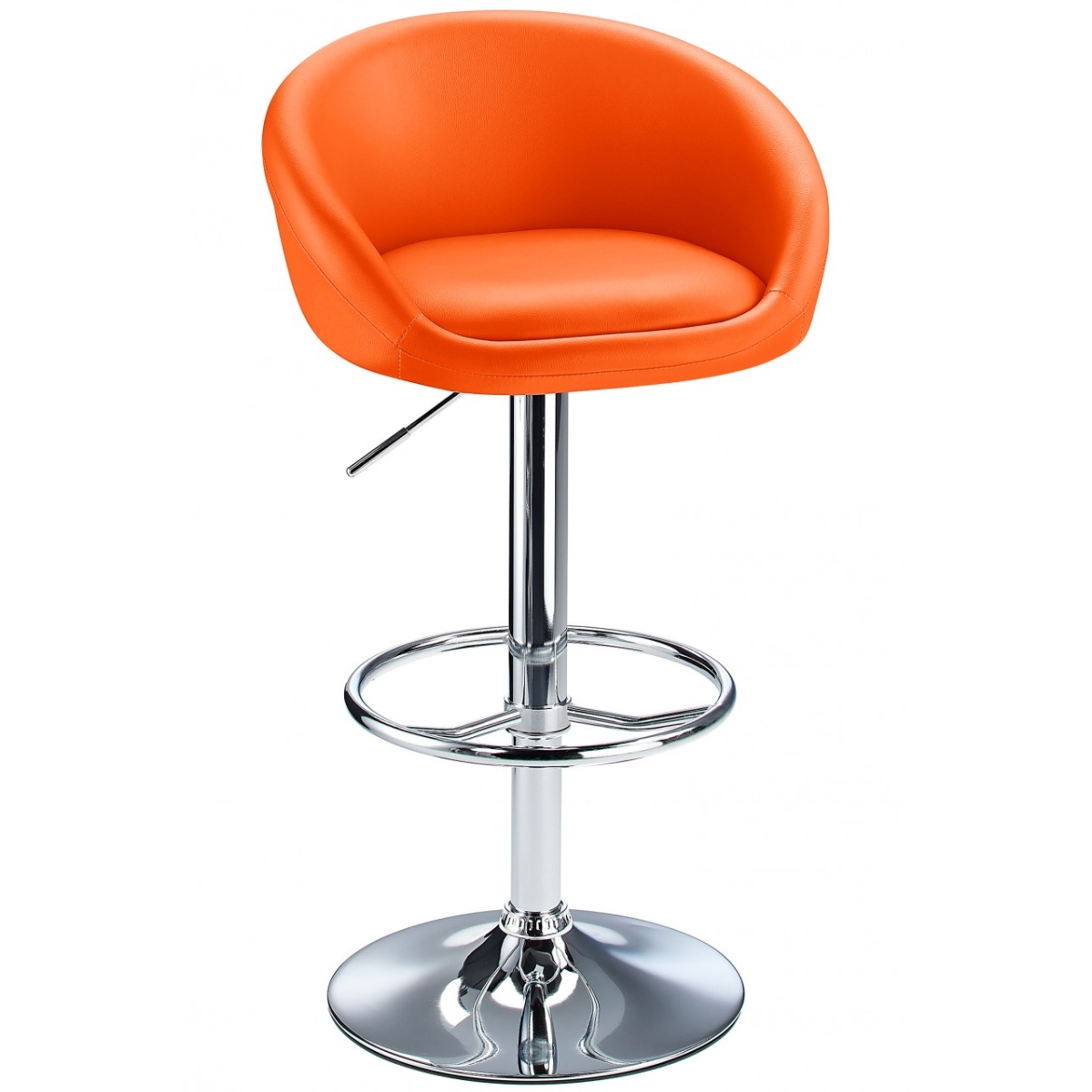 Tuscany Orange Bar Stool Height Adjustable