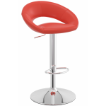 Serene Red Breakfast Bar Stool Height Adjustable