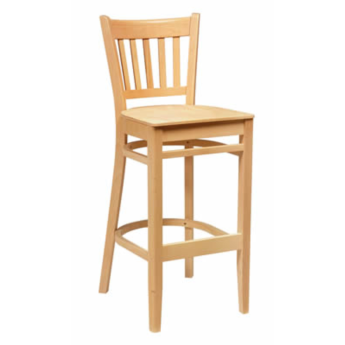 Gredile Beech Wood High Bar Stool