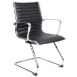 Barr Grain Leather Cantilever Office Chair