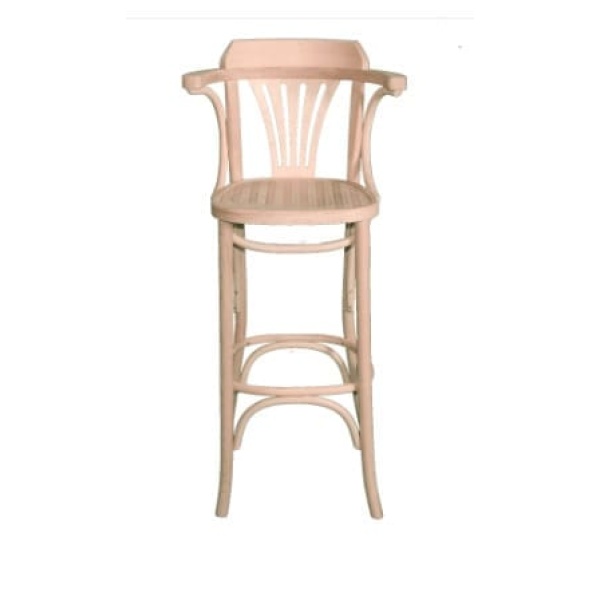 Baycombe Bentwood Beech Wood High Stools Armrests