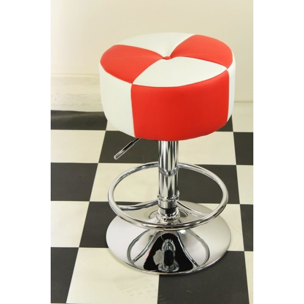 Morani Bar Stool Red White