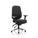 Barce Fabric Adjustable Office Chair - Black