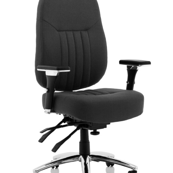 Barce Fabric Adjustable Office Chair - Black