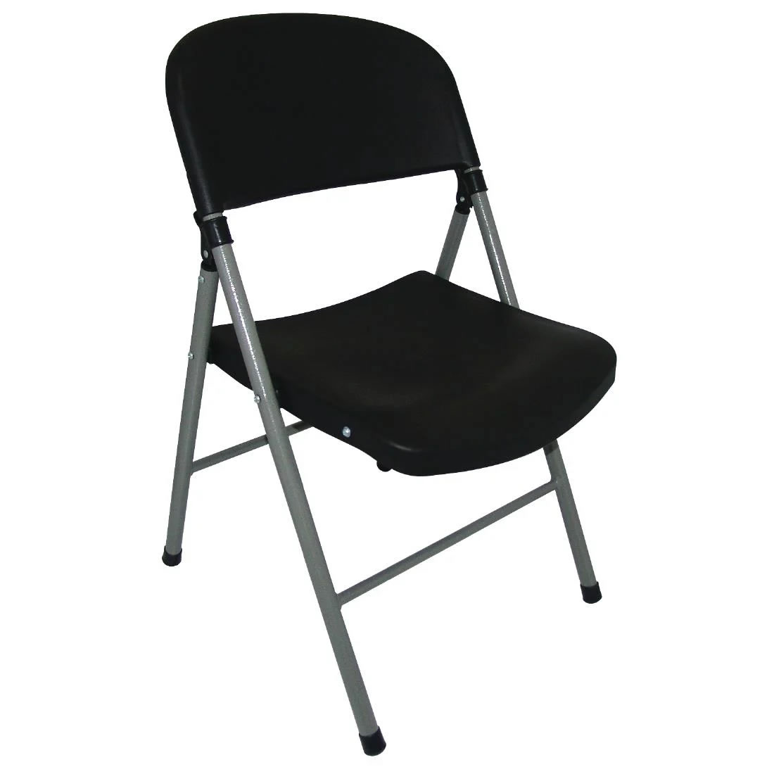 Alex Foldaway Steel Chair Indoor Or Outdoor Use - Black.