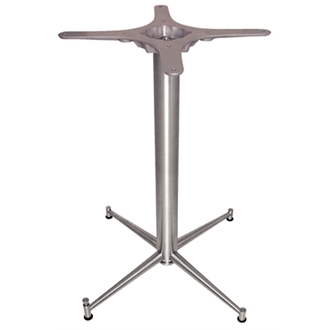 Cowl Leg Base - Stainless Steel Table