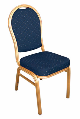 Cresdi Blue Aluminium Arched Chair Set Of 4