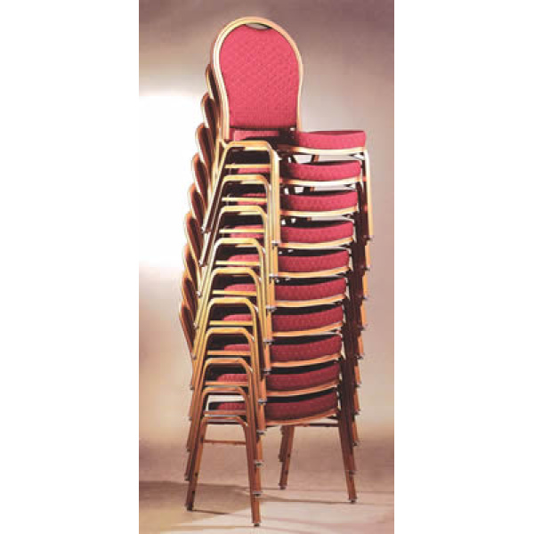 Balliol 4 Cresdi Aluminium Red Arched Chair