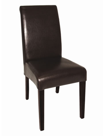 Pair Denn Fully Chair - Dark Brown Leather