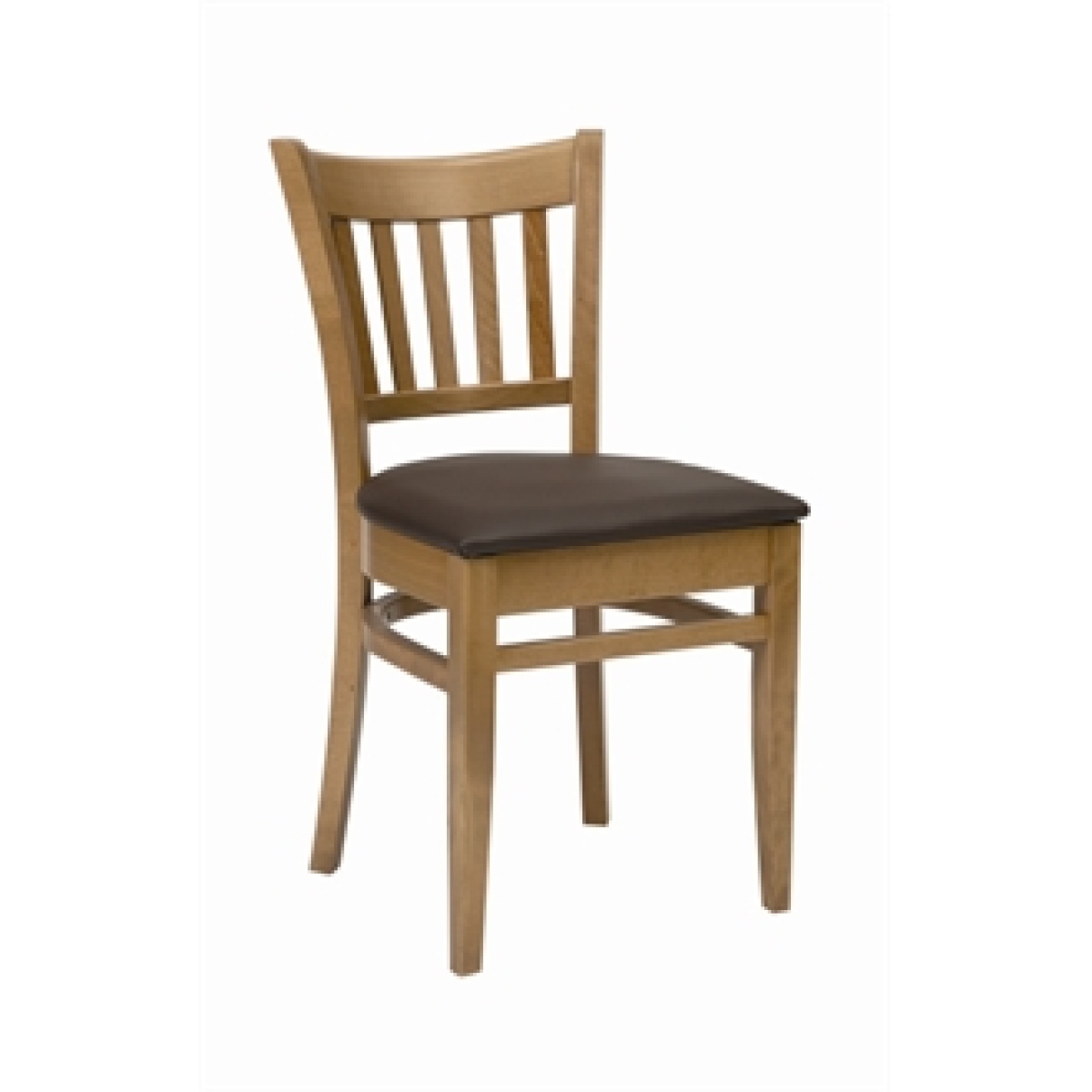 Sonya Chair Oak Frame Brown