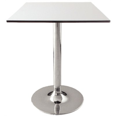 Gali Table Base - Chrome - Round - White