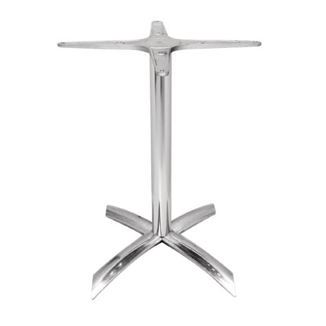 Lala Spacesaver Flip Top Aluminium Table Base - Indoor Or Outdoor